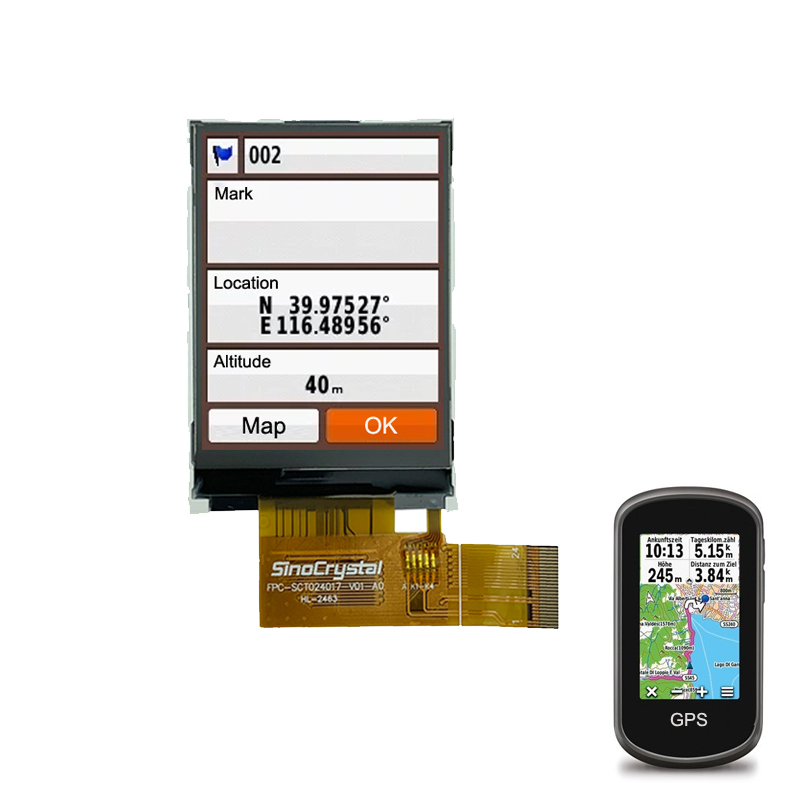 2.4" square lcd display